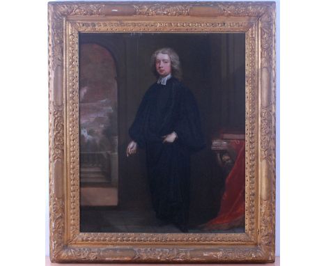 Bartholomew Dandridge (1691-1755) - Portrait of a clergyman, oil on canvas (re-lined), with 'Thomas Agnew & Sons Old Bond Str