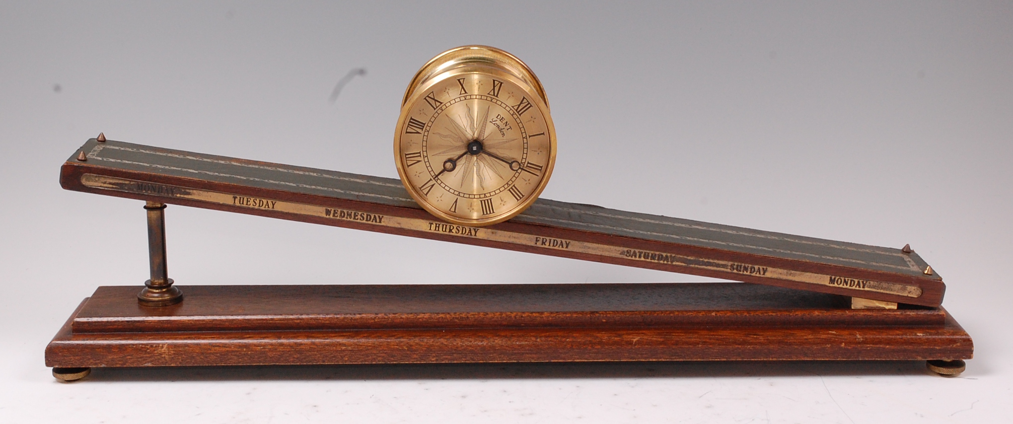 A Dent of London limited edition inclined plane clock, a.k.a. rolling
