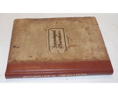 Mid-19th century manuscript notebook, with entymological observations by a local naturalist and colour illustrations (1)