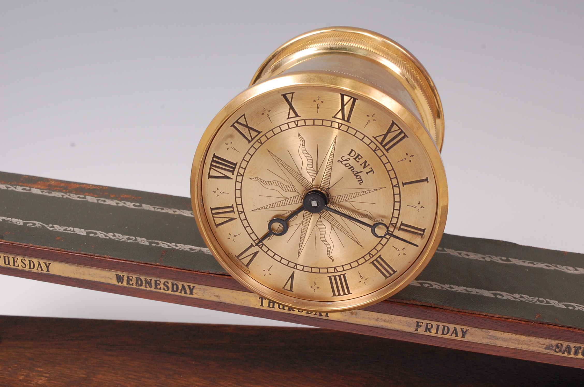 A Dent of London limited edition inclined plane clock, a.k.a. rolling