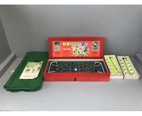 'Newfooty' 1950's table football &amp; endorsed by Stanley Matthews &amp; Nat Lofthouse (as new) 2 boxed sets of Subbuteo pla