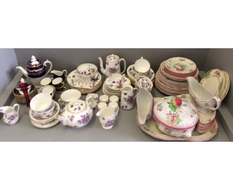 Copeland Spode 'Marlborough' dinner service, Hammersley 'Violet' tea service, &amp; a part Coalport 'Hazelton' coffee set 