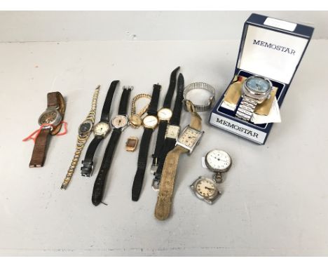 A collection of old watches; Ladies Rotary, Ancre (gold cased) Sekonda x 2 Gucci, Lorus etc (10), 3 gentlemans watches (1970 