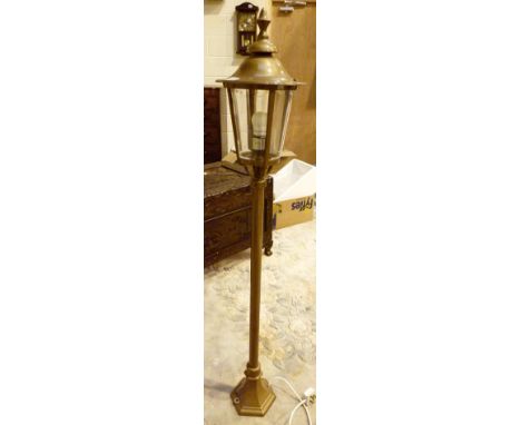 STANDING LAMP. Vintage style brass modern standing lamp H: 130 cm 