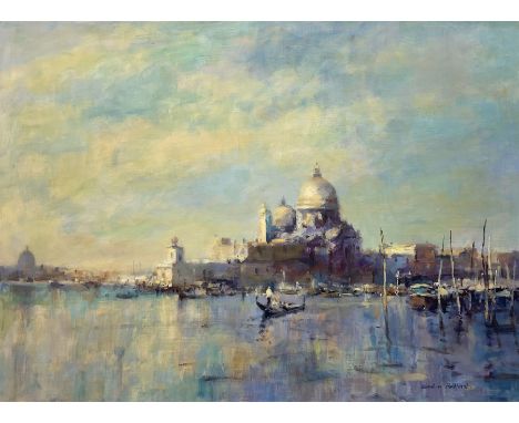 Gordon Radford (British 1936-2015): View Across Venice, oil on board signed 44cm x 59.5cmCondition Report:Very good condition
