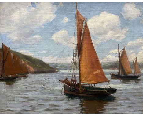 Newlyn School (Early 20th century): Boats in Calm Waters, oil on canvas unsigned 40cm x 50cmCondition Report:Very good origin