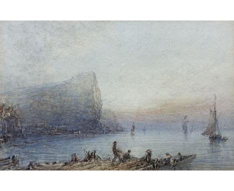George Weatherill (British 1810-1890): Staithes, watercolour unsigned 8.5cm x 13cmCondition Report:Good original condition an