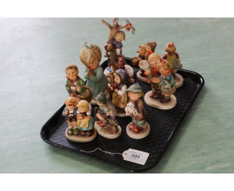 A tray of ten Goebel West German figures (as found)