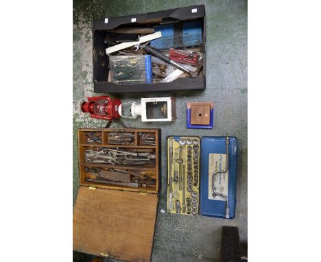 Tools, 1920's and later; British Rail lamp etc.