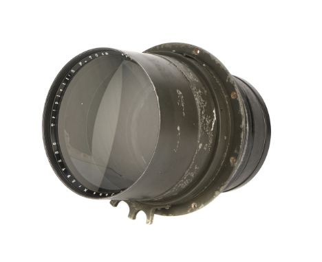 A Carl Zeiss Jena 'Fliegertruppe' (Air Force) Triplet f/5 700mm Lens, black, serial no. 297228, body, VG, elements, G-VG, som