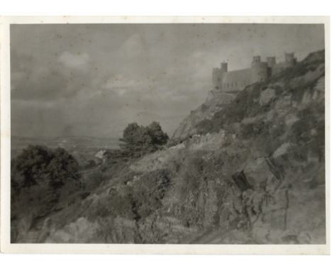 GEORGE DAVIDSON 1853-1930 Landscapes and Portraits,  c. 1911-1913, eight gelatin silver landscape prints, Wales, Harlech,  We