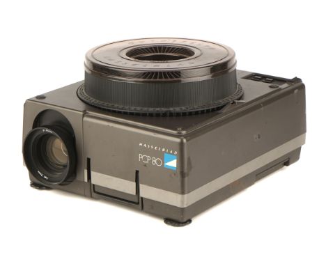 A Hasselblad PCP 80 Medium Format Projector, with Carl Zeiss P-Planar f/3.5 150mm lens, body, G, untested, lens, VG, complete