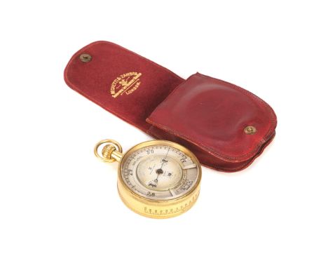 A Negretti &amp; Zambra Weather Watch, c.1920, weather watch pocket barometer with three concentric silvered dials, outer rin