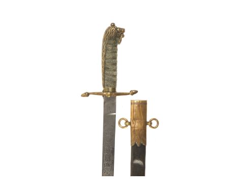 A Mid-Shipmans Dirk, British, by Henry Wilkinson, with owners name engraved 'Welch'