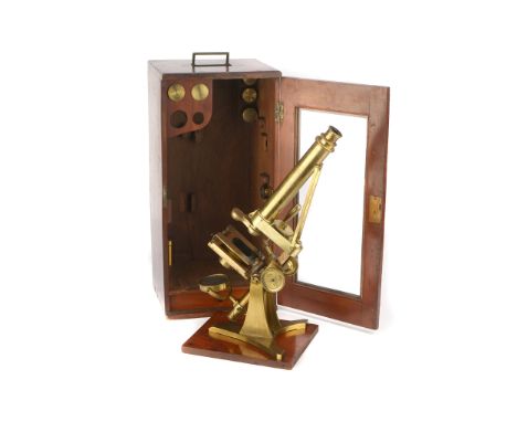 An Early James Smith Microscope, English, dated from the Beck records 25th August 1846, signed to the base ‘Jas Smith LONDON,