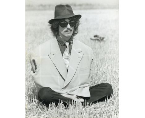 DAVID REDFERN (1936-2014), George Harrison Magical Mystery Tour,  vintage silver gelatin print, 1967, wetstamps, label and in
