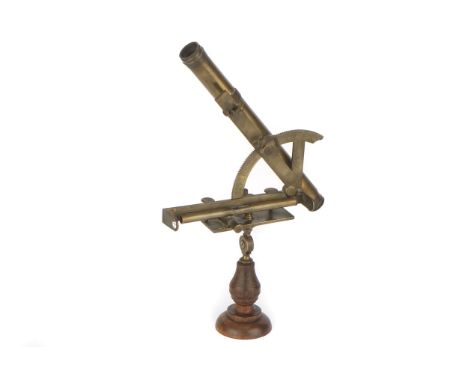 A Small Astronomical Quadrant, Scottish, c.1790, engraved 'P Hill EDIN'r', instrument supported on a compass-type joint to un