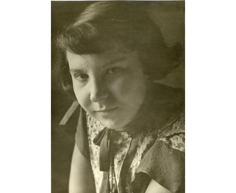 ALEXANDER RODCHENKO (1891-1956) A Portrait of Varvara Rodchenko, Russian, 1944 vintage gelatin silver print of the artist's d