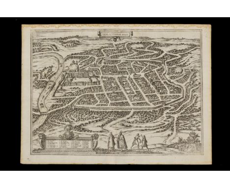 A 16th Century Map of Vilnius, Lithuania, A 16th Century Map of Vilnius, Lithuania, Braun & Hogenberg, 1599, map title ‘VILNA