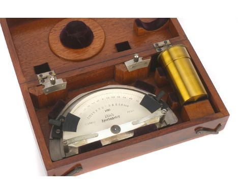 A Fine & Early Abbe's Apertometer, German, c.1890, signed on the glass 'C. ZEISS JENA, Abbes's Apertometer', the glass Aperto