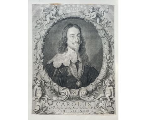 * White (Robert, 1645-1703). Carolus D.G. Angliae, Scotiae, Fran. et Hiber: Rex; Fidei Defensor etc, after Van Dyck, Sold by 