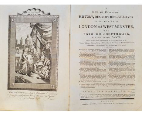 Harrison (Walter). A New and Universal History, Description and Survey of the Cities of London and Westminster, The Borough o