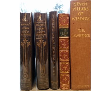 Wilkinson (Sir J. Gardner). A Second Series of the Manners and Customs of the Ancient Egyptians, 3 volumes, London: John Murr
