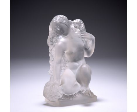 RENE LALIQUE"PRINTEMPS SURTOUT QUATRE SAISONS", designed 1939, clear glass, frosted and polished, stencilled R LALIQUE FRANCE