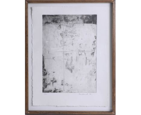 George Dannatt (1915 - 2009) limited signed edition etching no. 2/10, 'Dartmoor, August 1996' signed in pencil, framed and gl
