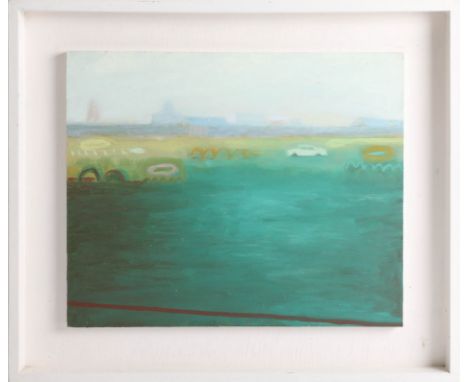 Barry McGlashan (Scottish b.1974) Barry McGlashan 'Luminous Field', oil on panel, signed and dated '03 verso, framed, 50cm x 