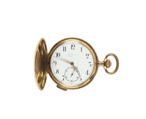 NATIONAL WATCH Co, "Chaux - de - Fonds", case No.5068, 12K pink gold pocket watch with hours repetition. Made circa 1900. Cas