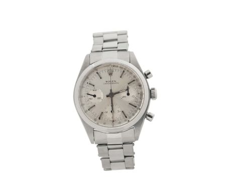 Rolex, “Chronograph”, case No. 866647, Ref. 6238. Made in 1962. Very fine and rare, water-resistant, stainless steel wristwat