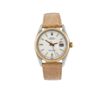 Rolex, “Oyster Perpetual, Datejust, Superlative Chronometer Officially Certified”, Ref. 1601. Case No. 3290595, tonneau shape