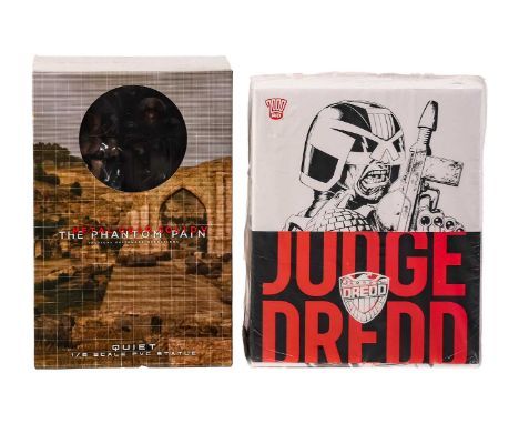 A Judge Dredd 1:6 scale collectible figure, sealed and in original box, together with Gecco Corp Metal Gear Solid V The Phant