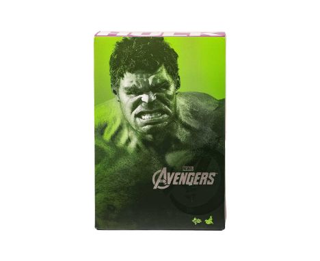 A Hulk Marvel Avengers Hot Toys 1:6 scale, MMS186, in original box and outer carton.