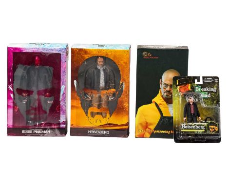 A Threezero Breaking Bad Heisenberg 1:6 scale collectible figure, TZ-BB-001, in original box, together with Jesse Pinkman 1:6