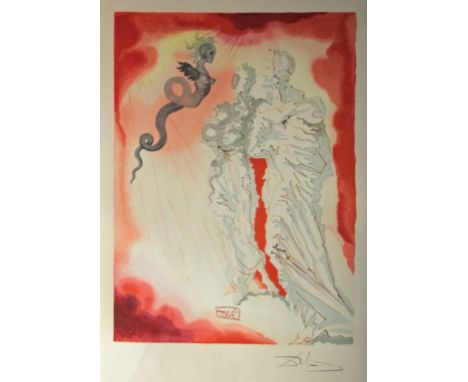 Salvador Dali (Spanish, 1904-1989) 'El Triunfo de Cristo y de la Virgen' (from Dante's Divine Comedy) lithograph, signed in p