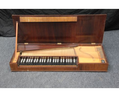 A Robert Morley & Co of Lewisham spinet, in walnut cabinet
