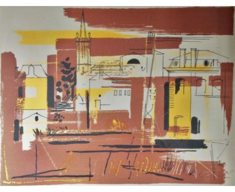 John Piper CH (1903-1992) Île-d'Elle lithograph printed in colours, signed and numbered 17/75 in pencil, with publisher's bli