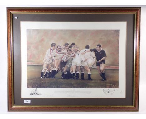Stephen Doig - limited edition Rugby print 'Sweet Chariot', 46 x 63cm 