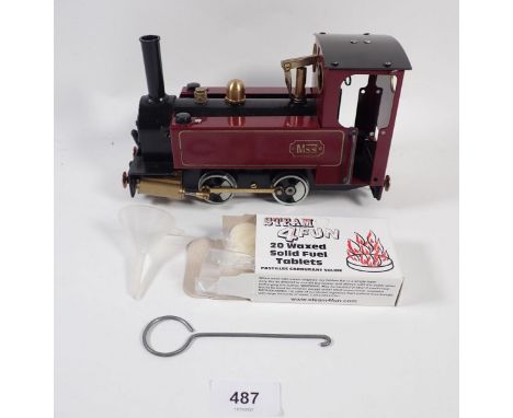 An MSS model garden railway steam engine - boxed as new 