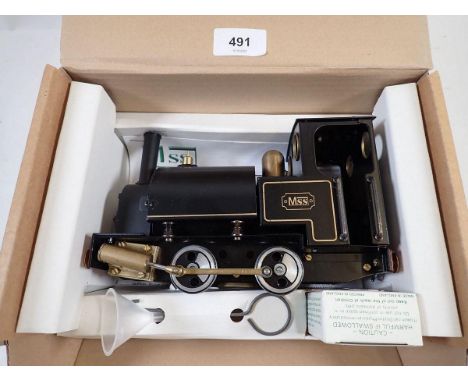 An MSS model garden railway steam engine - boxed as new 