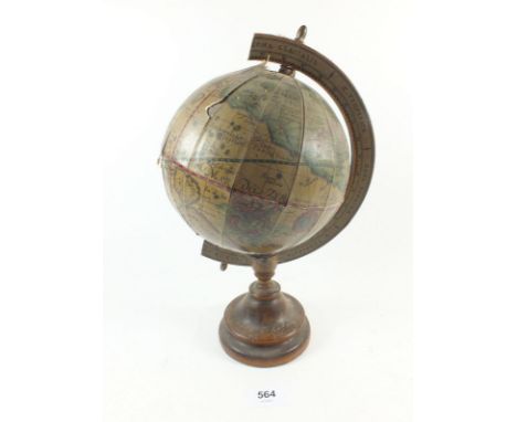 A small globe in distressed condition