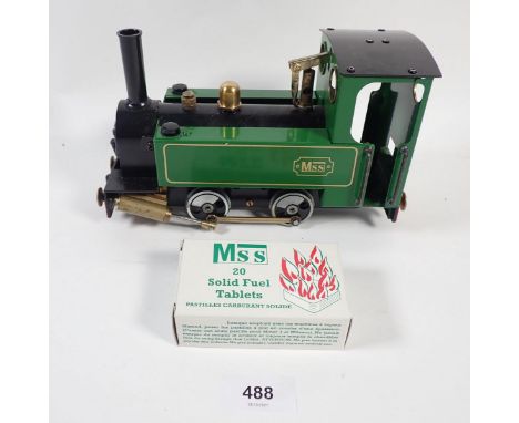 An MSS model garden railway steam engine - boxed as new 