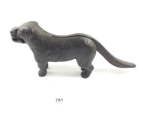 A cast iron dog nutcracker 