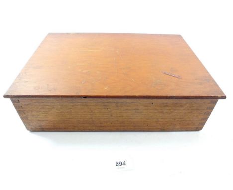 A box of leather working tools and punches 