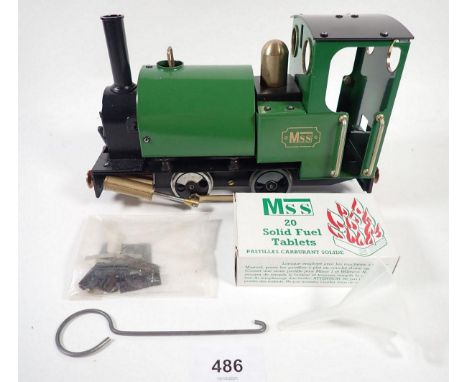 An MSS model garden railway steam engine - boxed as new 