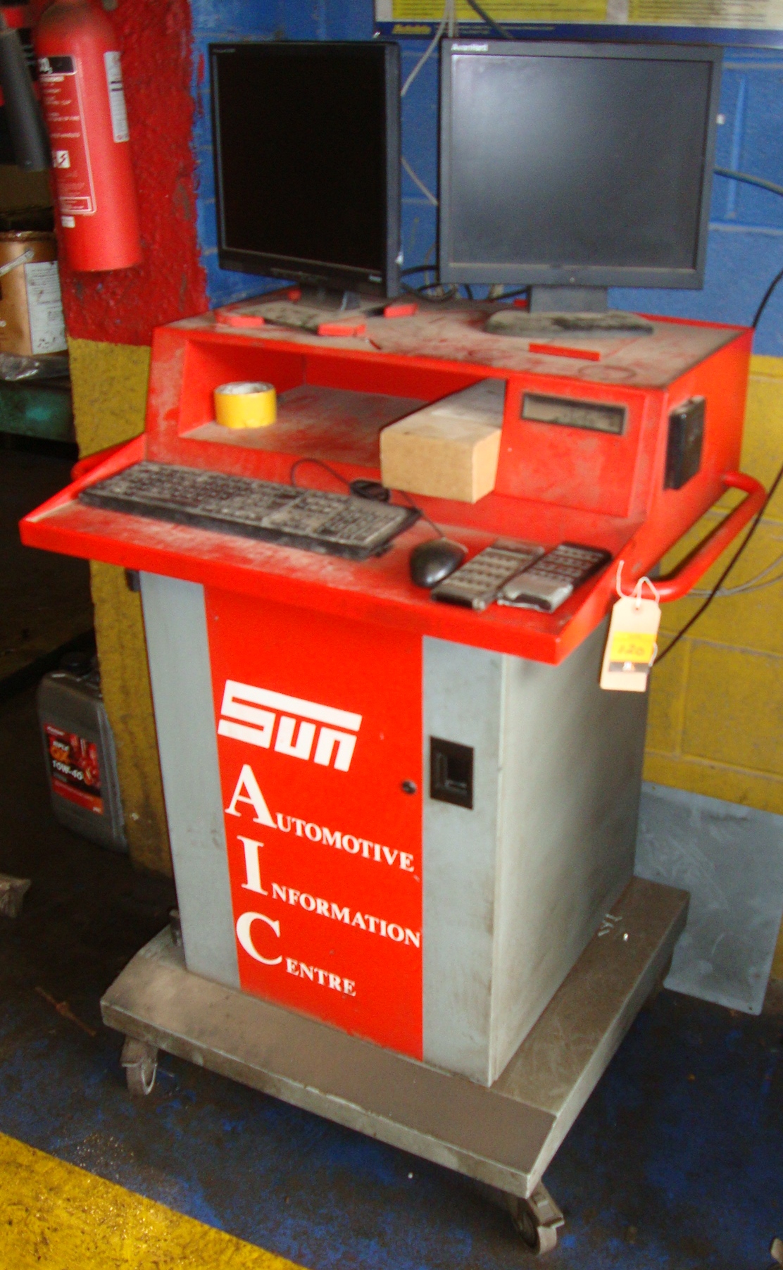 HGV, coach, car brake testing equipment by Sun/Snapon comprising 1