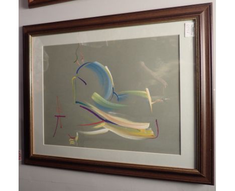 Framed and glazed Inga Kallagova watercolour on paper Land of Nod 48 x 32 cm 2017 CONDITION REPORT: POSTAGE: There are postag