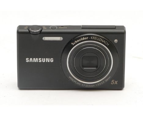 A Samsung MV800 compact digital camera, with Schneider lens